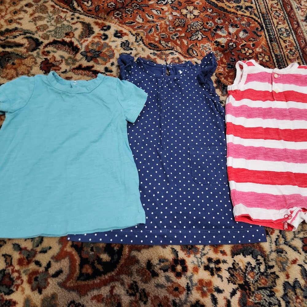 3 Item Baby Girl Bundle - Primary - 6 to 12 months